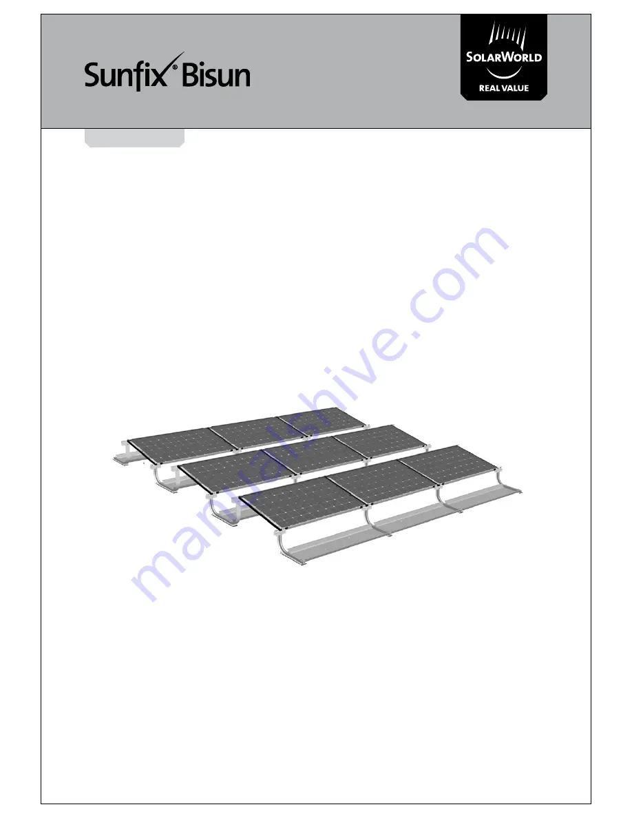 SolarWorld Sunfix Bisun Скачать руководство пользователя страница 1