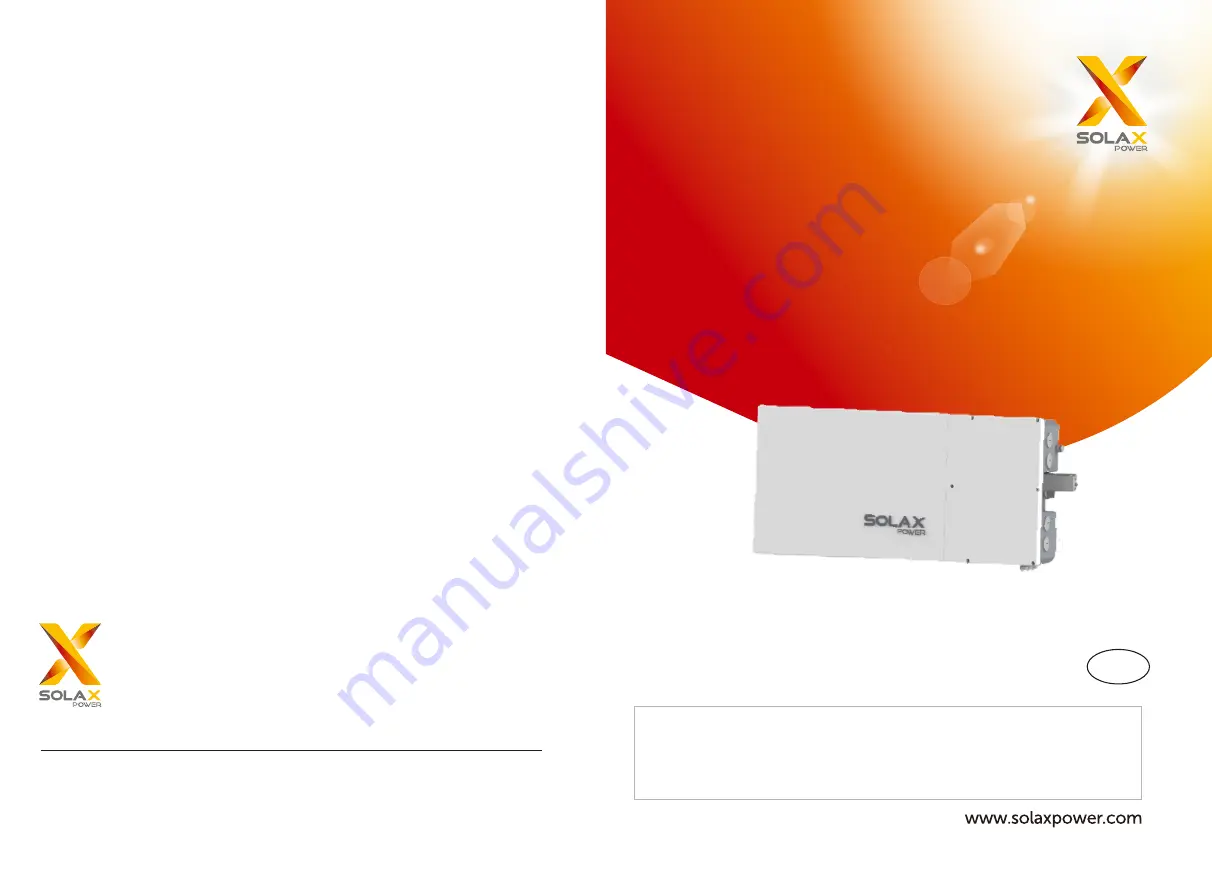 SolaX Power A1-AC-G2 Series Installation And Operation Manual Download Page 1