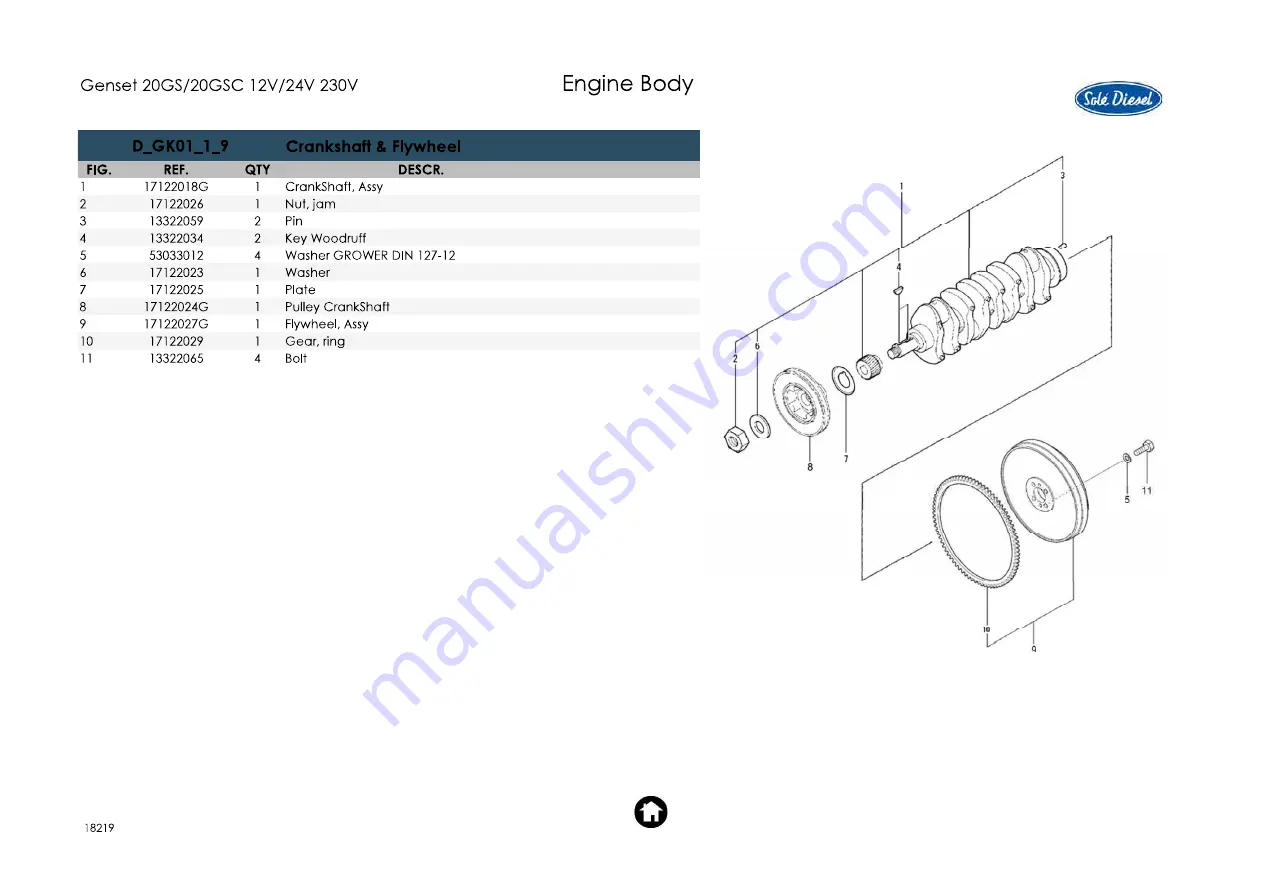 Sole Diesel Genset 20GS Скачать руководство пользователя страница 13