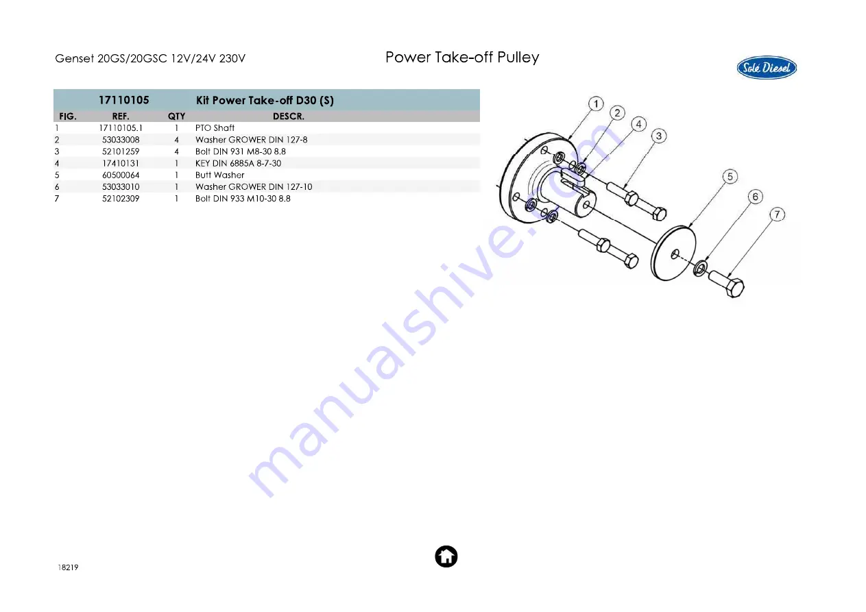 Sole Diesel Genset 20GS Скачать руководство пользователя страница 73