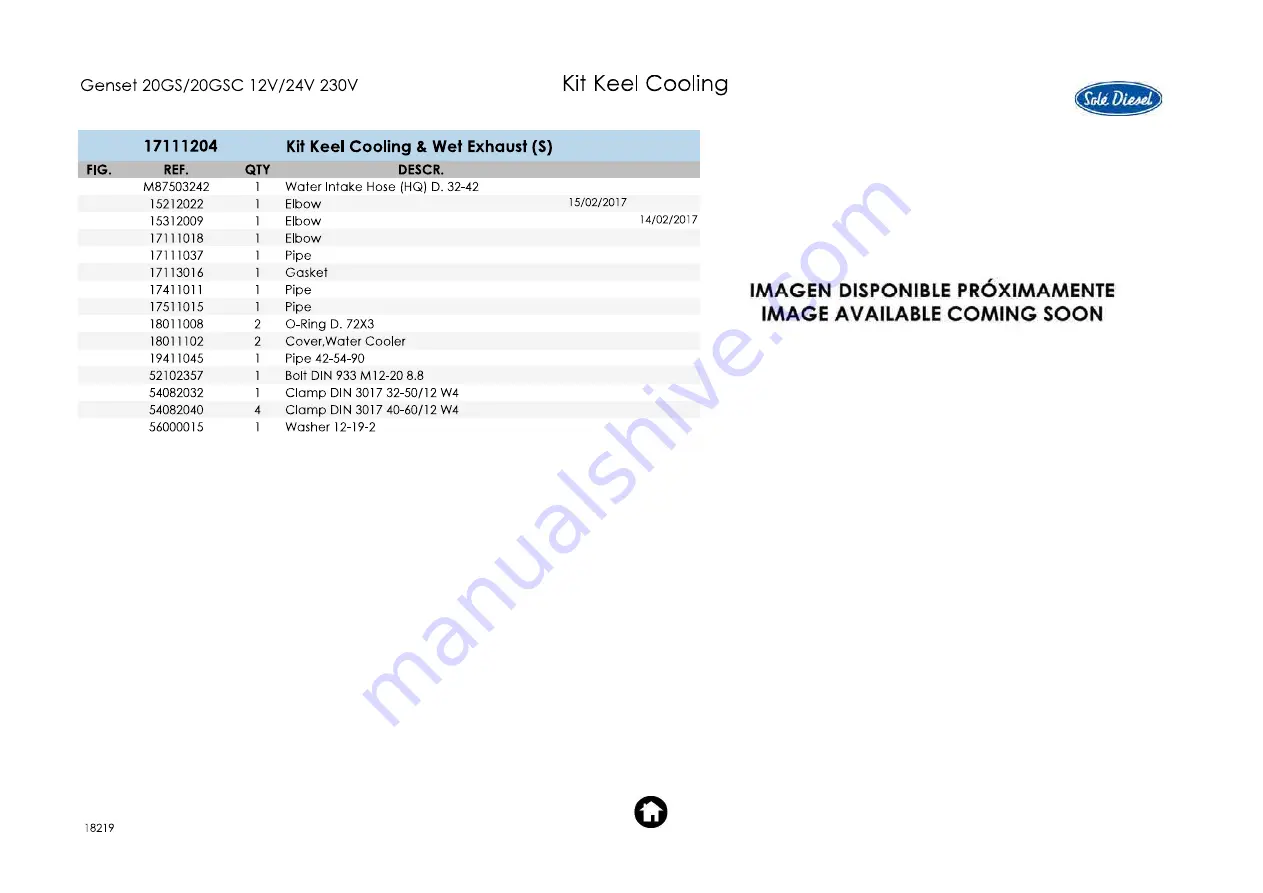 Sole Diesel Genset 20GS Spare Parts Manual Download Page 77