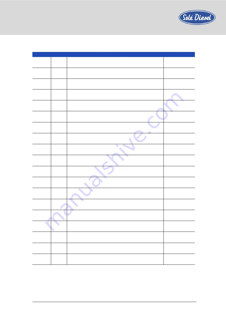 Sole Diesel MINI-103 Operator'S Manual Download Page 59