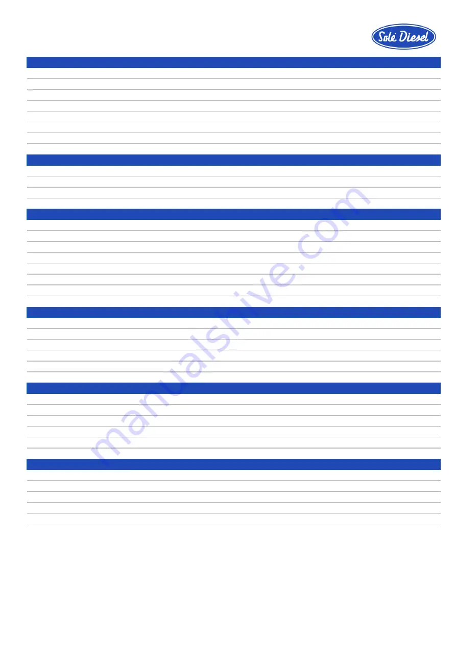 Sole Diesel MINI-17 Operator'S Manual Download Page 43