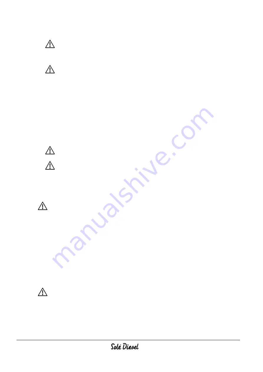 Sole Diesel MINI-74 Instruction Manual Download Page 22