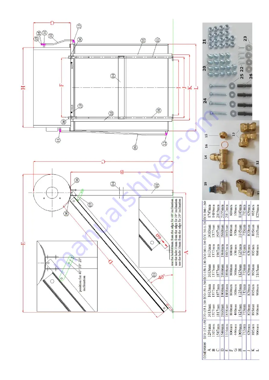 SOLE EUROSTAR ECO 125-1-S150 Installation & User Manual Download Page 17