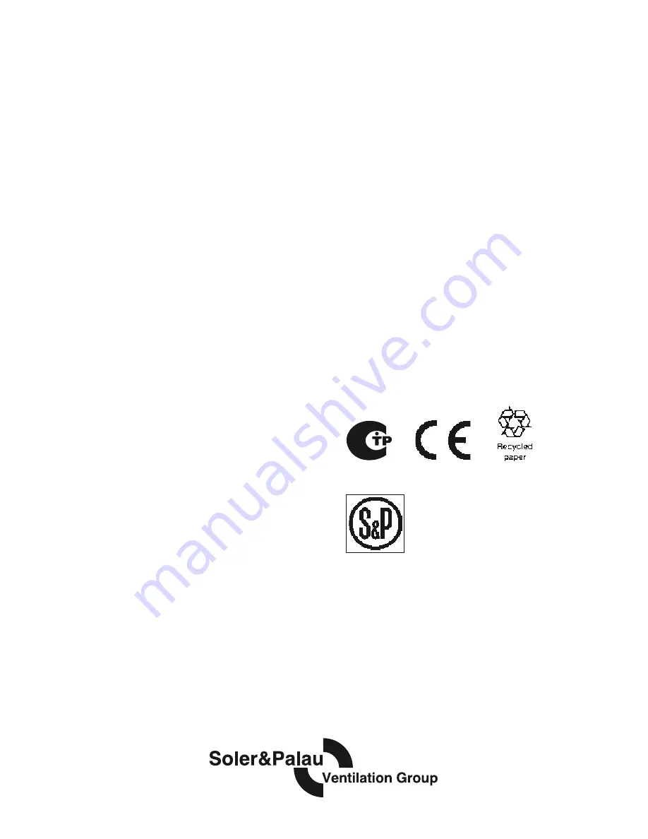 Soler & Palau ARTIC-400 CN User Instructions Download Page 24