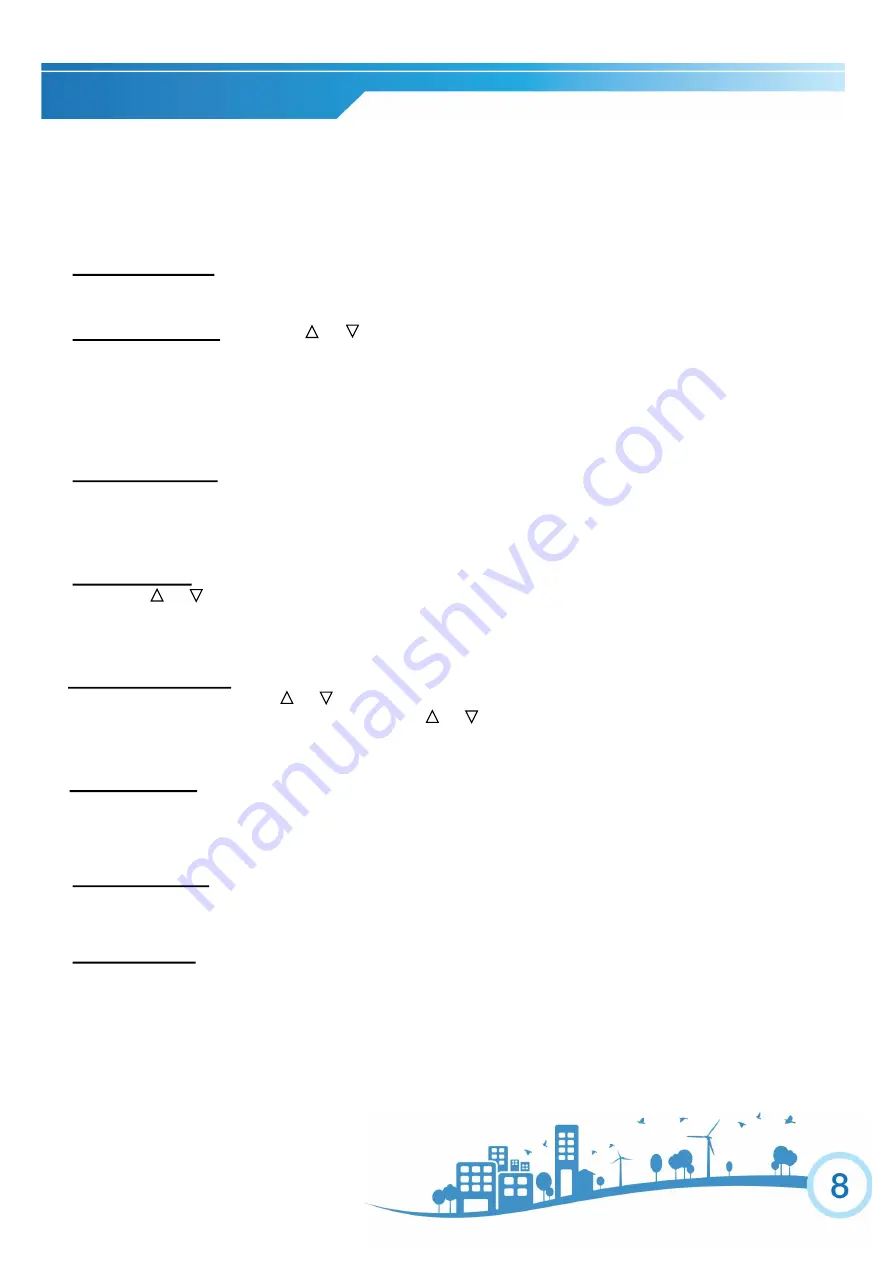 Soleus Air CBD-110P1A-J14A Operating Instructions Manual Download Page 8