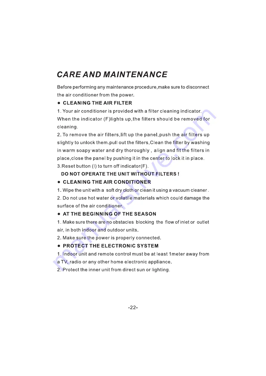 Soleus Air KFMHP-18-ID Owner'S Manual Download Page 24