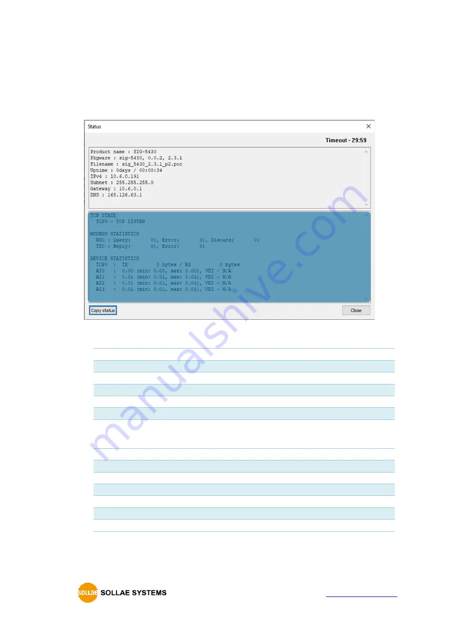 Sollae Systems SIG-5430 User Manual Download Page 18