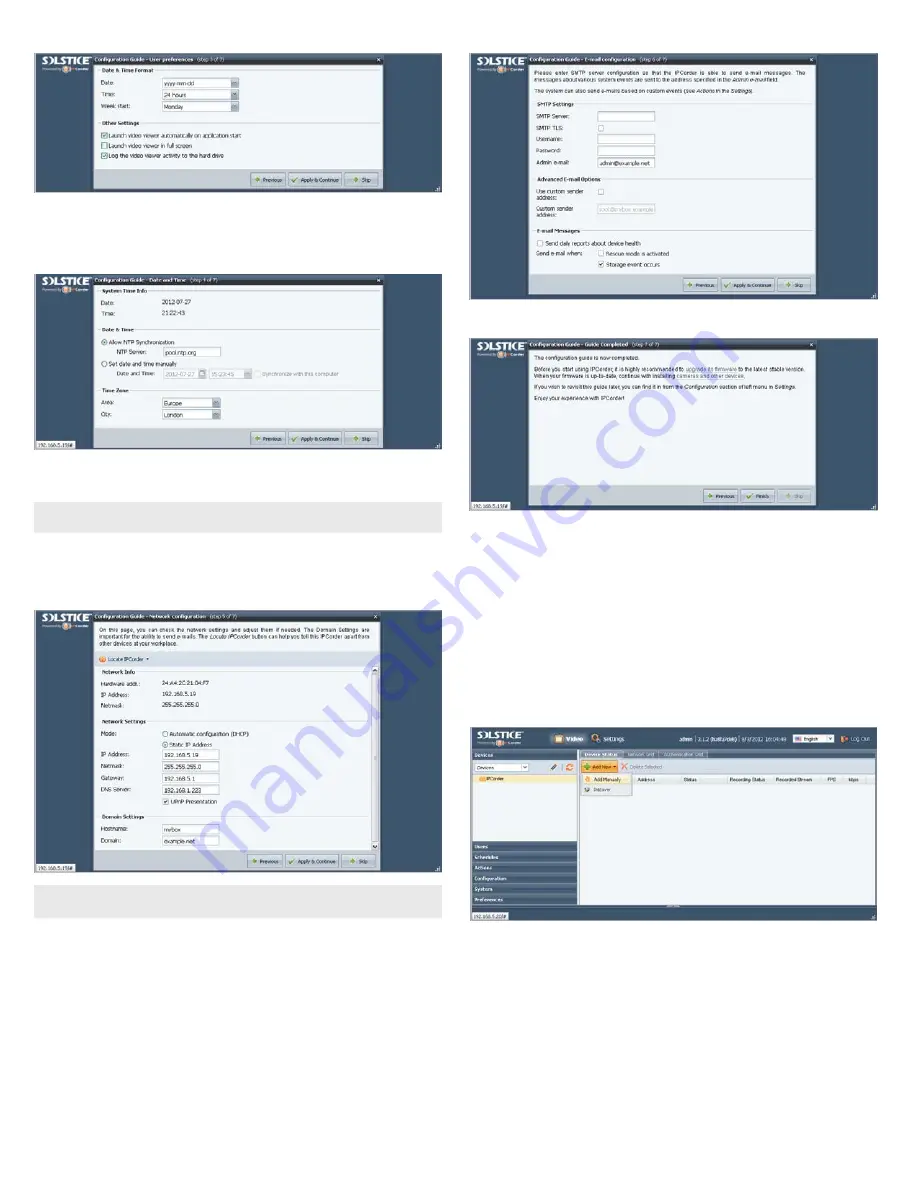 Solstice SLS-ENVR4 Quick Setup Manual Download Page 3