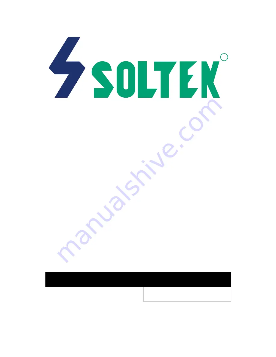 SOLTEK SL-65MIV User Manual Download Page 1