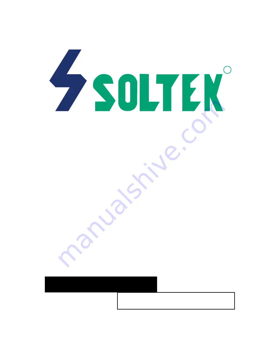 SOLTEK SL-75DRV User Manual Download Page 1