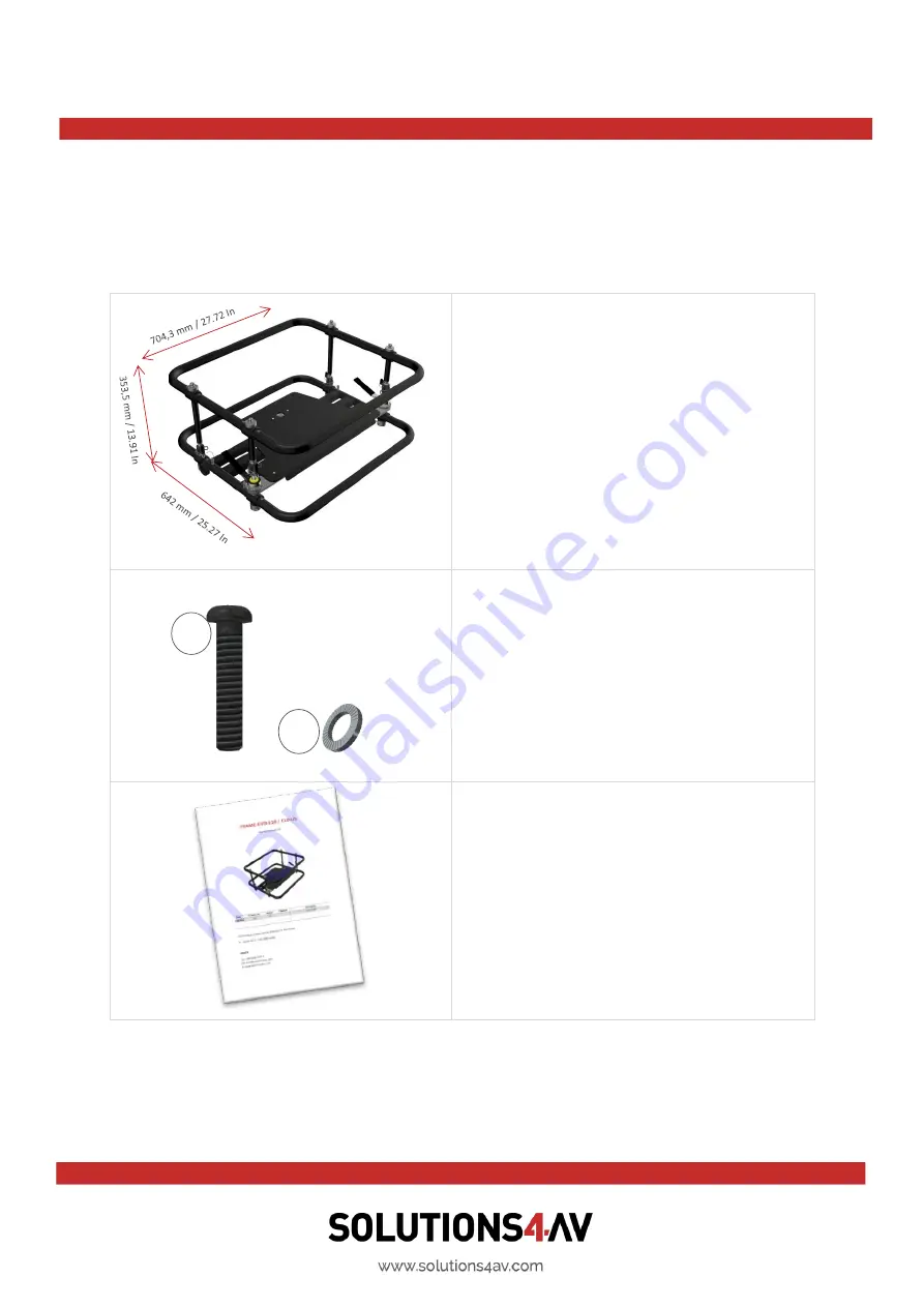 Solutions4AV FRAME-EVO-E10 Manual Download Page 11