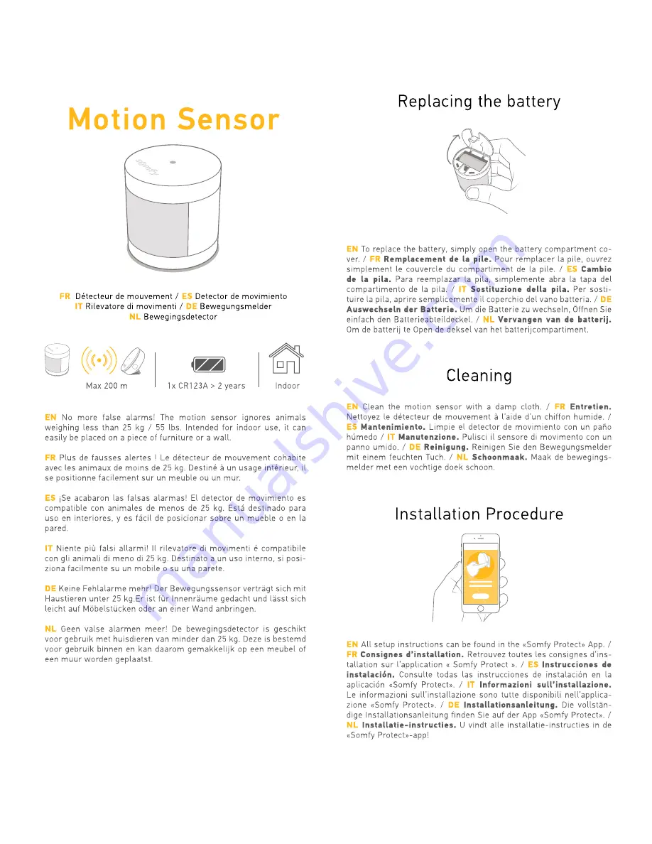 SOMFY Home Alarm User Manual Download Page 6