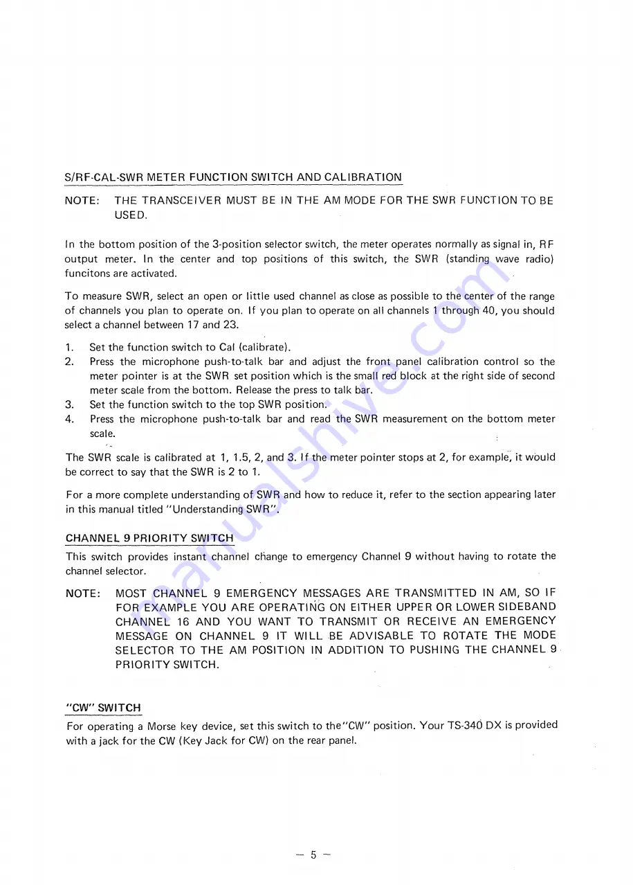 Sommerkamp TS-340 DX Owner'S Manual Download Page 6