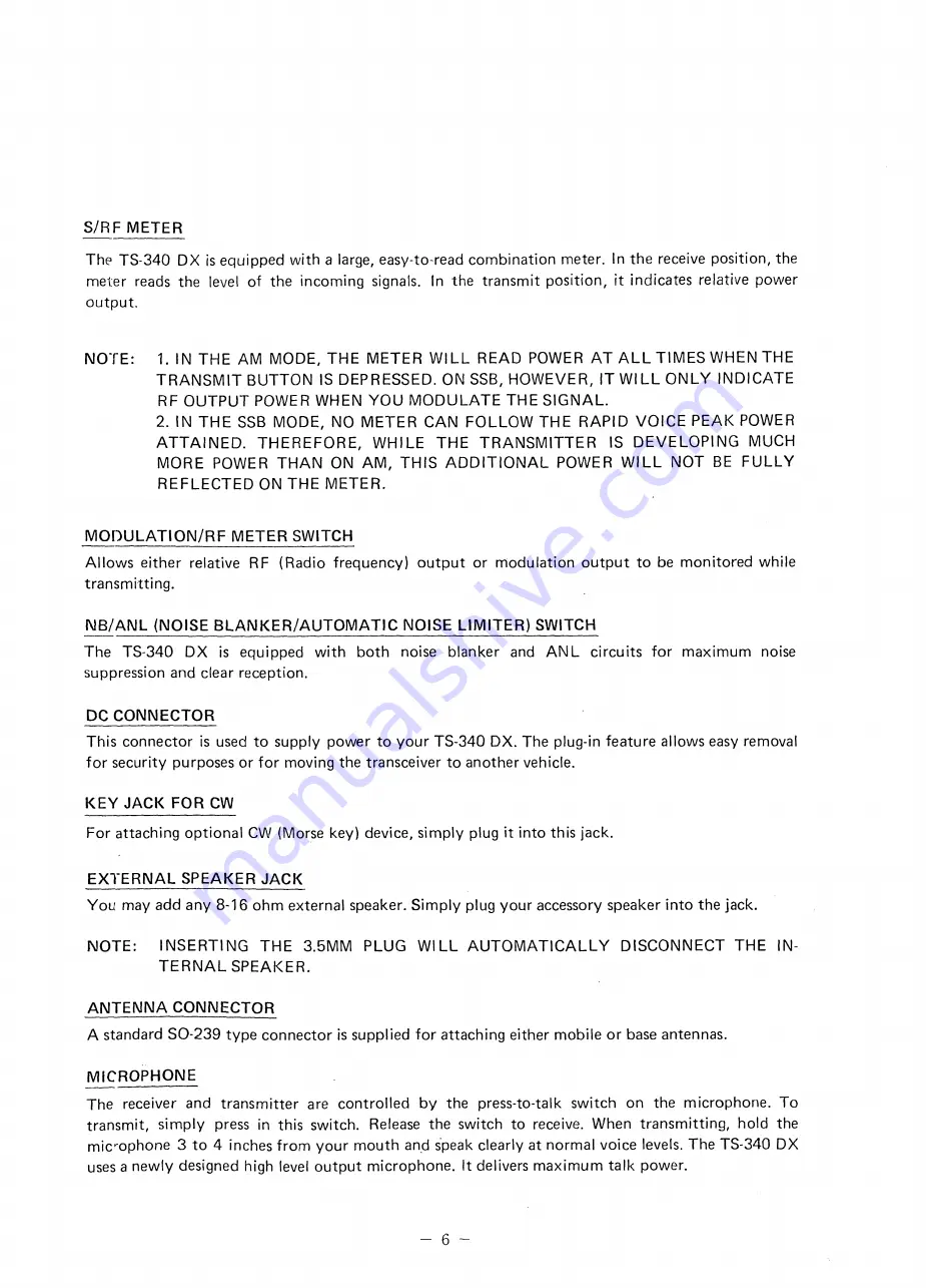 Sommerkamp TS-340 DX Owner'S Manual Download Page 7