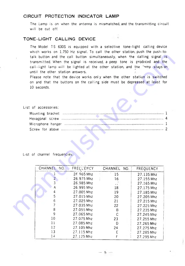 Sommerkamp TS-630S Instruction Manual Download Page 6