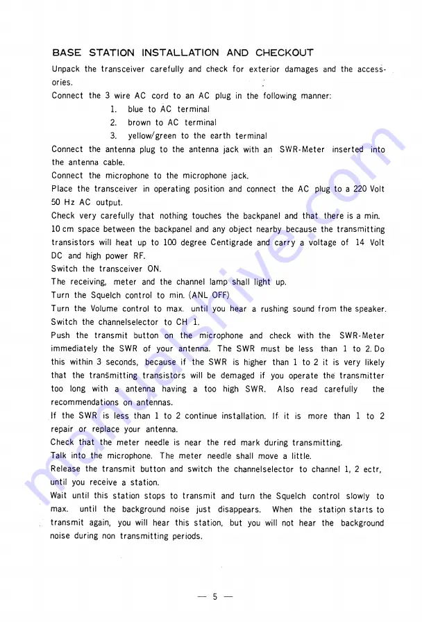 Sommerkamp TS-732P Instruction Manual Download Page 5