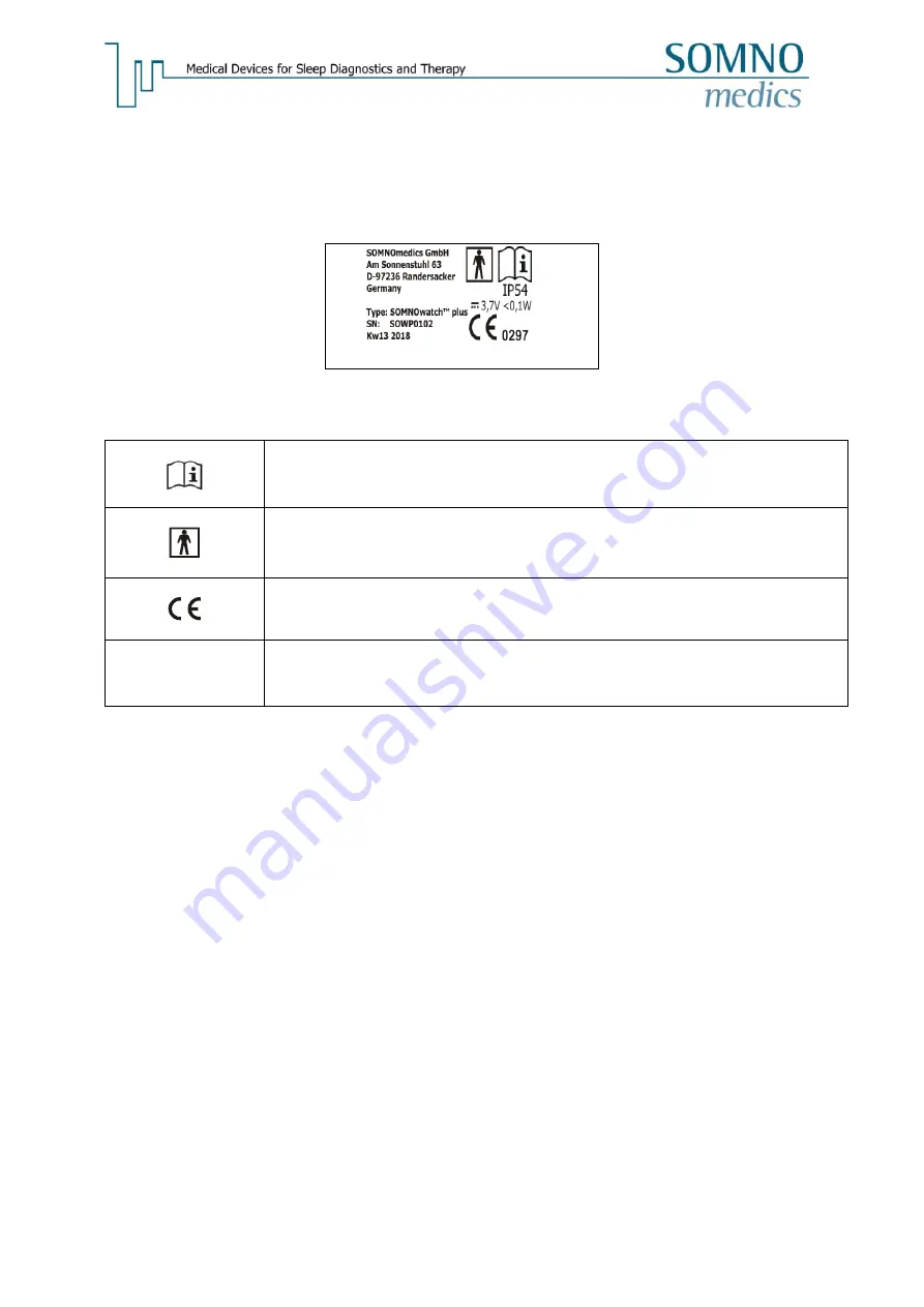 SOMNOmedics SOMNOwatch plus Скачать руководство пользователя страница 9