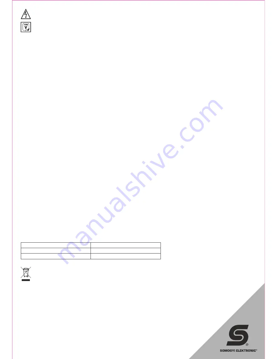 Somogyi Elektronic FHP 1200 Instruction Manual Download Page 8