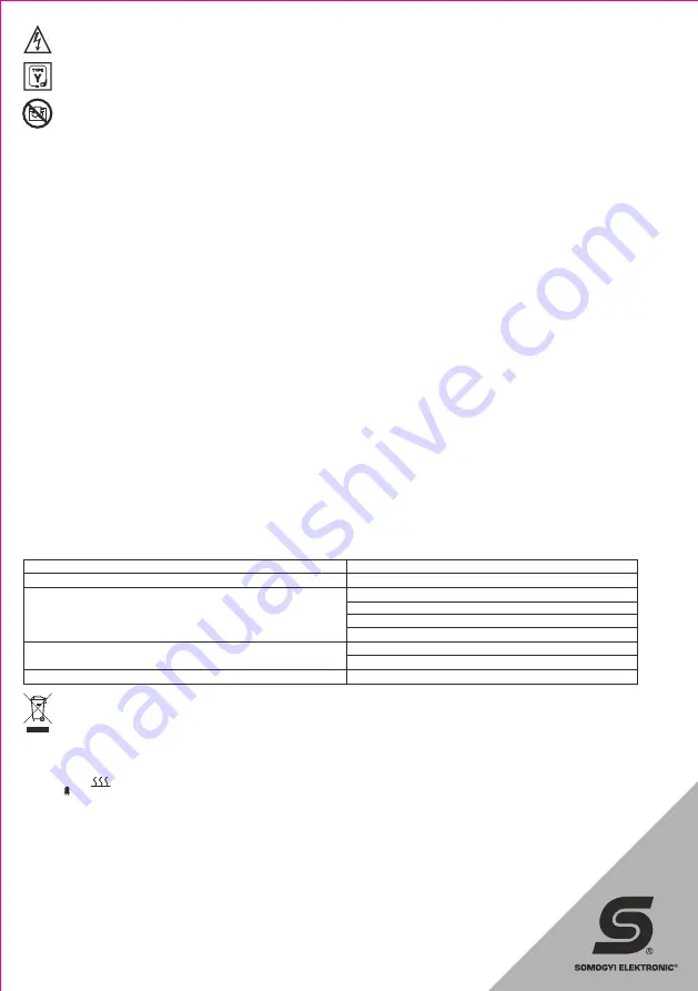 Somogyi Elektronic Home FKK 15 Instruction Manual Download Page 6