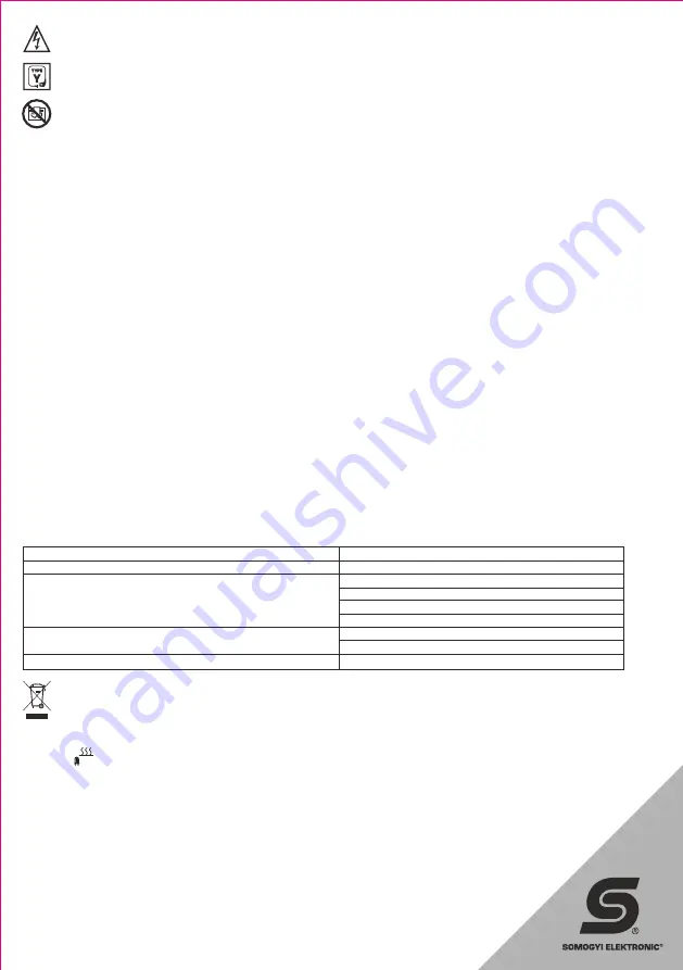 Somogyi Elektronic Home FKK 15 Instruction Manual Download Page 12