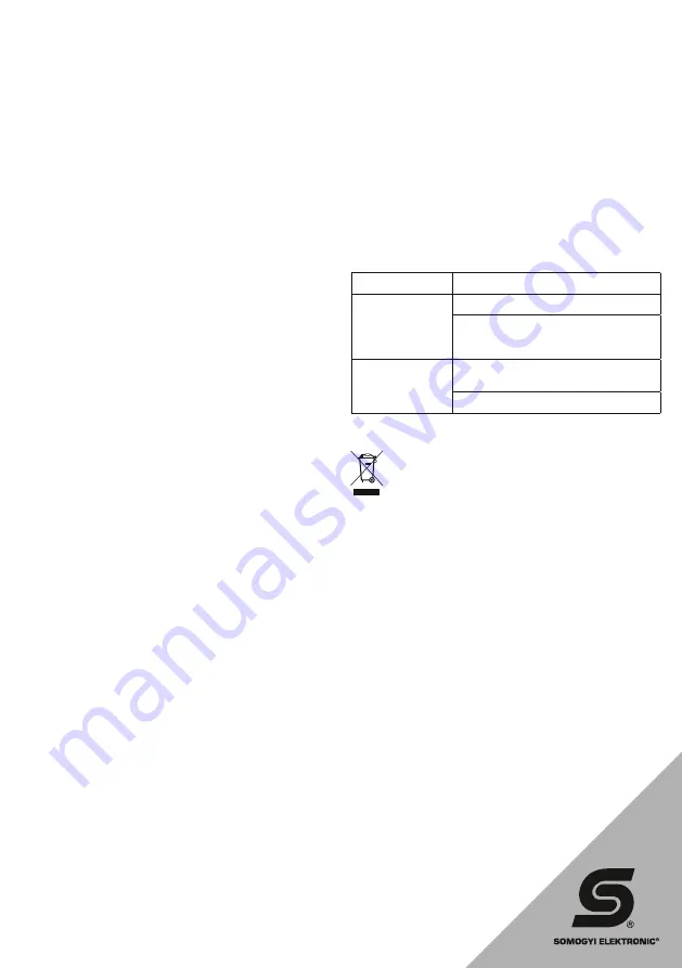 Somogyi Elektronic home HG HD 1300 Instruction Manual Download Page 6