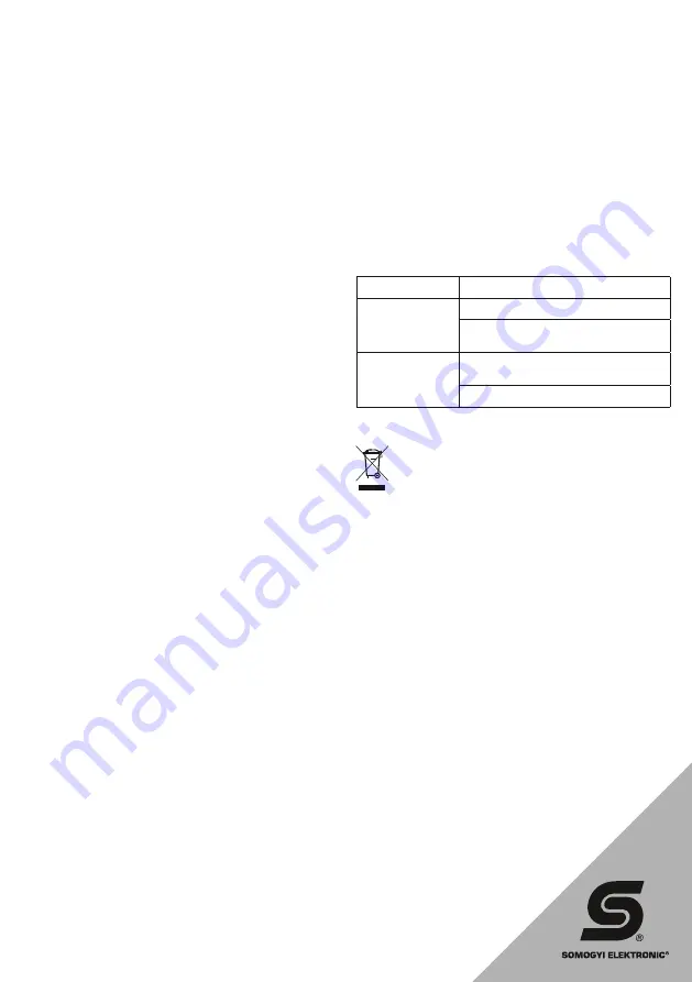 Somogyi Elektronic home HG HD 1300 Instruction Manual Download Page 8