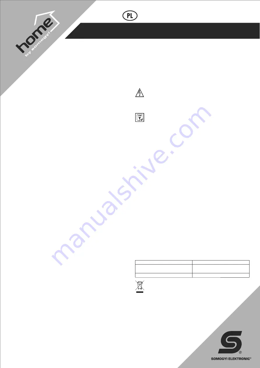 Somogyi Elektronic Home TF 23 Instruction Manual Download Page 11