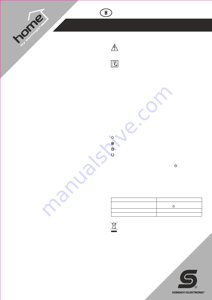 Somogyi Elektronic home TWFR80 Instruction Manual Download Page 4