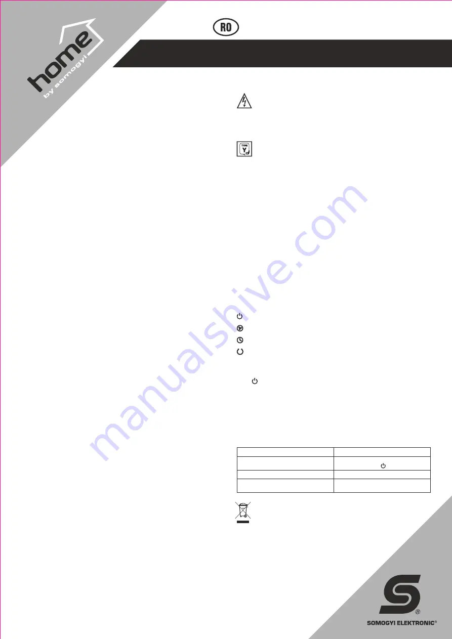 Somogyi Elektronic home TWFR80 Instruction Manual Download Page 6