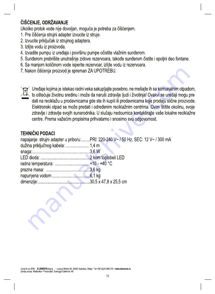 Somogyi Elektronic home WF 02 Instruction Manual Download Page 12