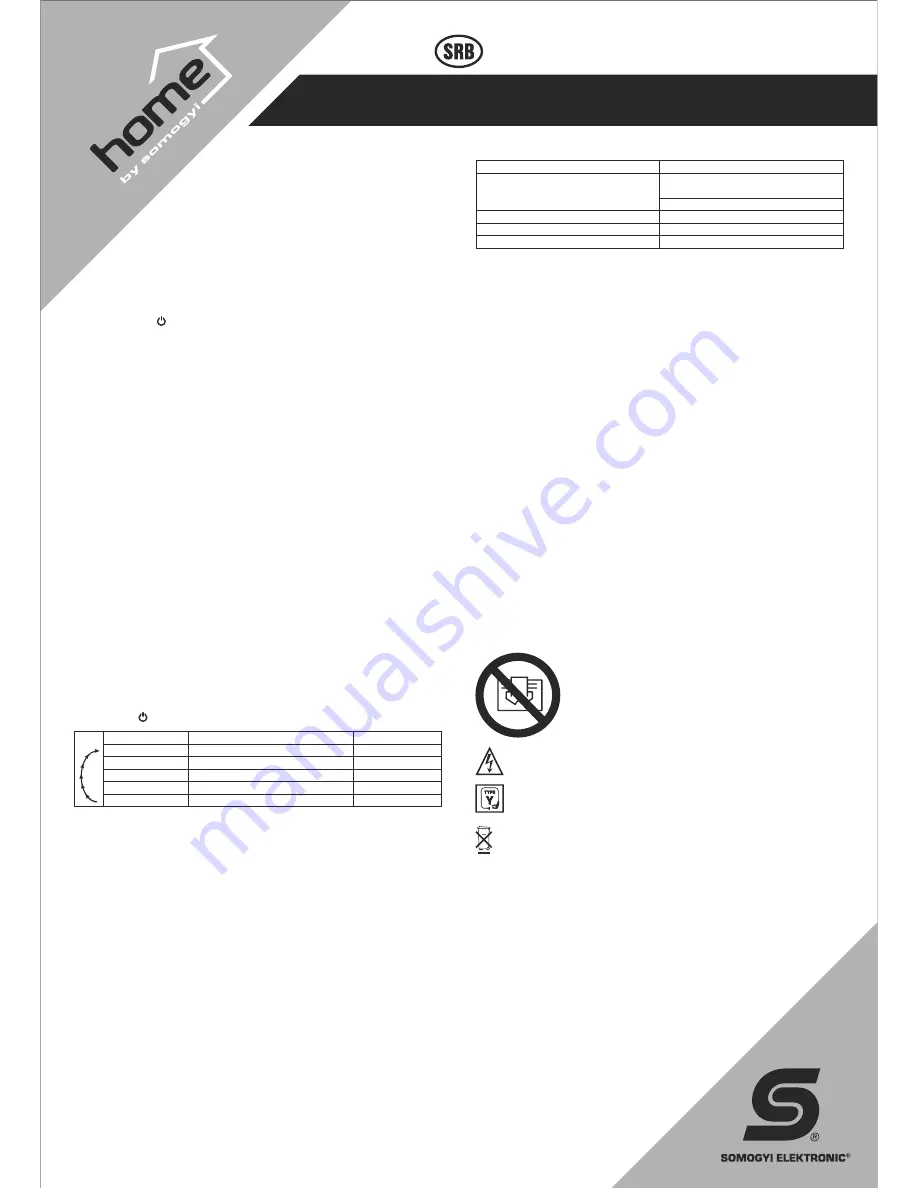 Somogyi Home FKF 2000 LCD Instruction Manual Download Page 7