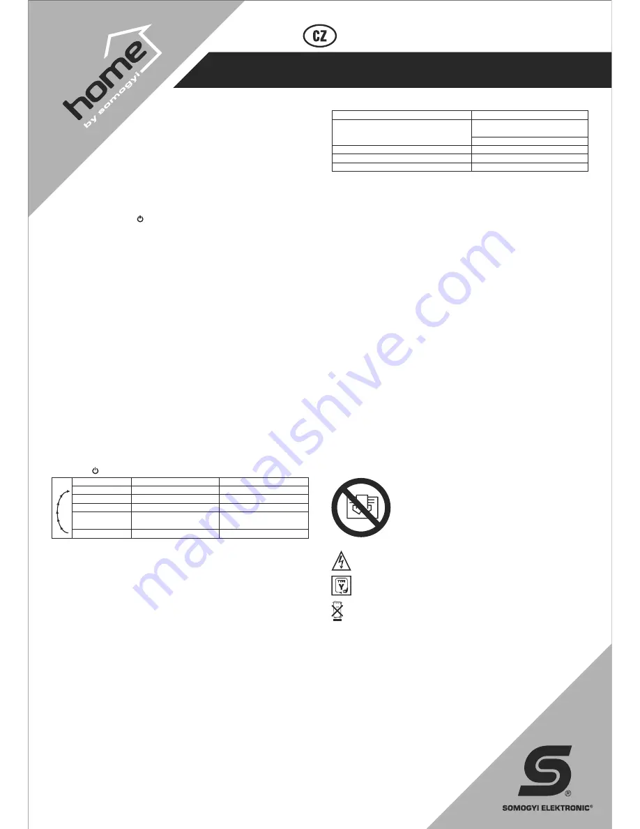 Somogyi Home FKF 2000 LCD Instruction Manual Download Page 9