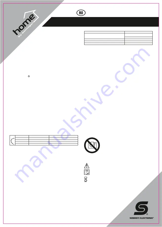 Somogyi Home FKF 2000 LED Instruction Manual Download Page 6