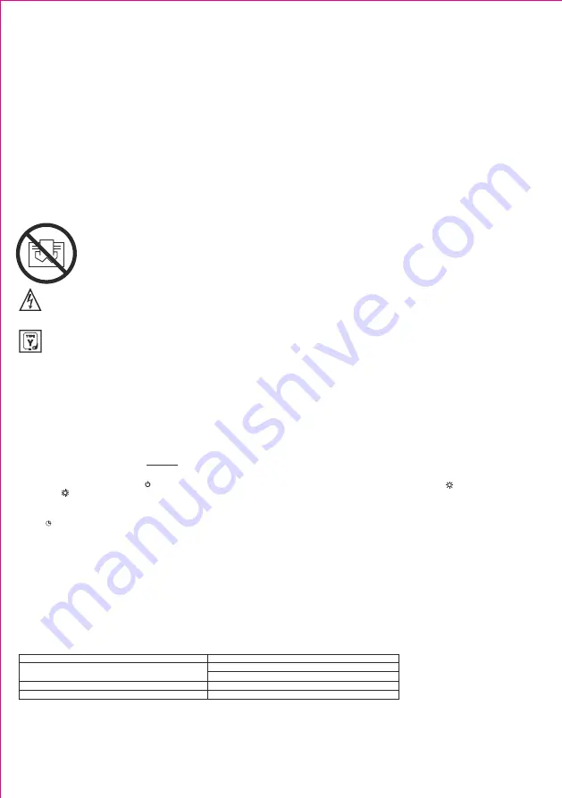 Somogyi home FKF2001LED Instruction Manual Download Page 4