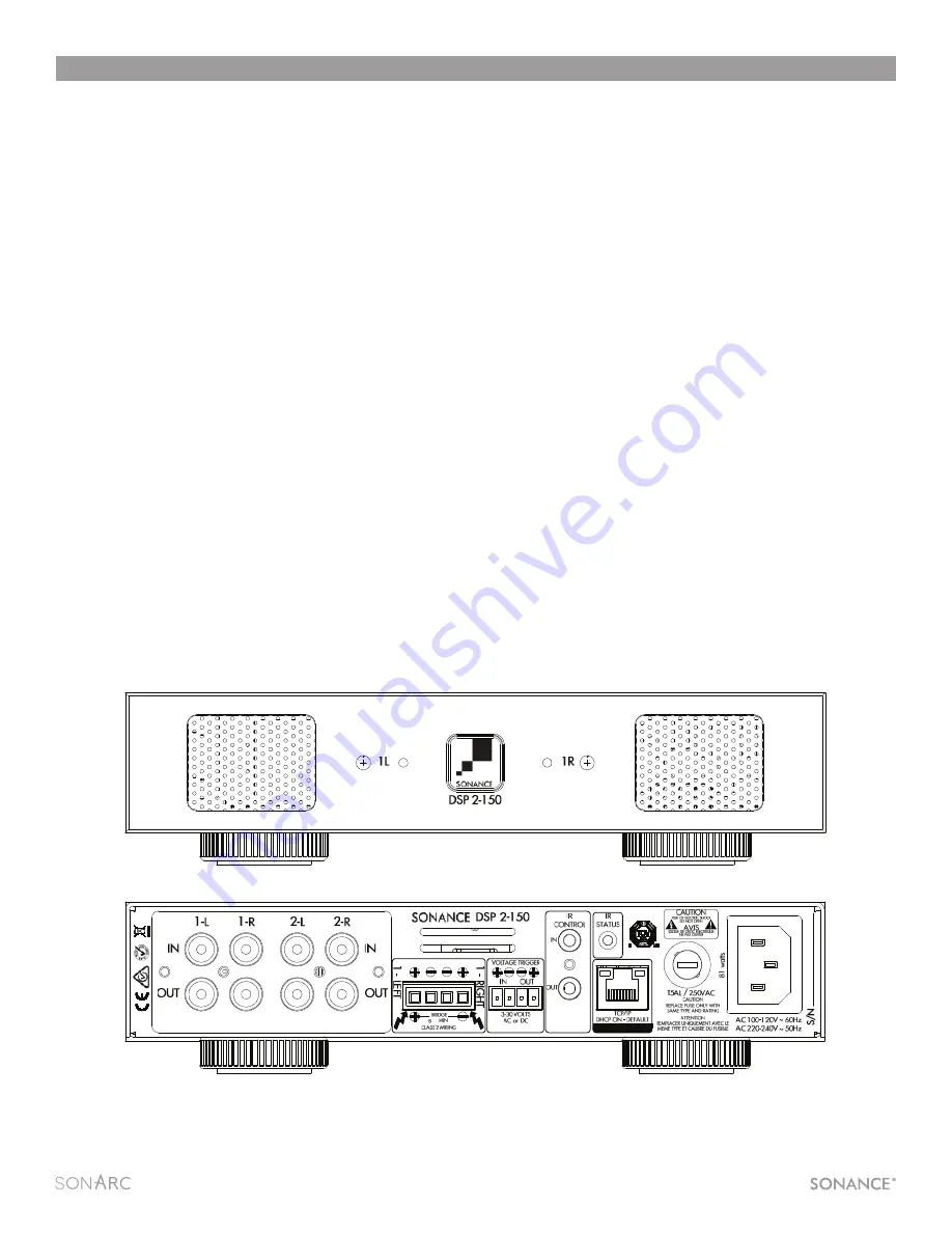 Sonance DSP 2-750 Скачать руководство пользователя страница 5