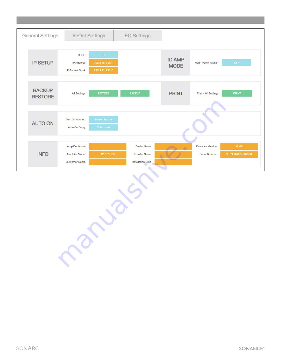 Sonance DSP 2-750 Instruction Manual Download Page 15