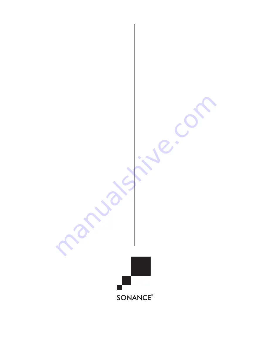 Sonance Mounting Plates SM-Series Instruction Manual Download Page 2