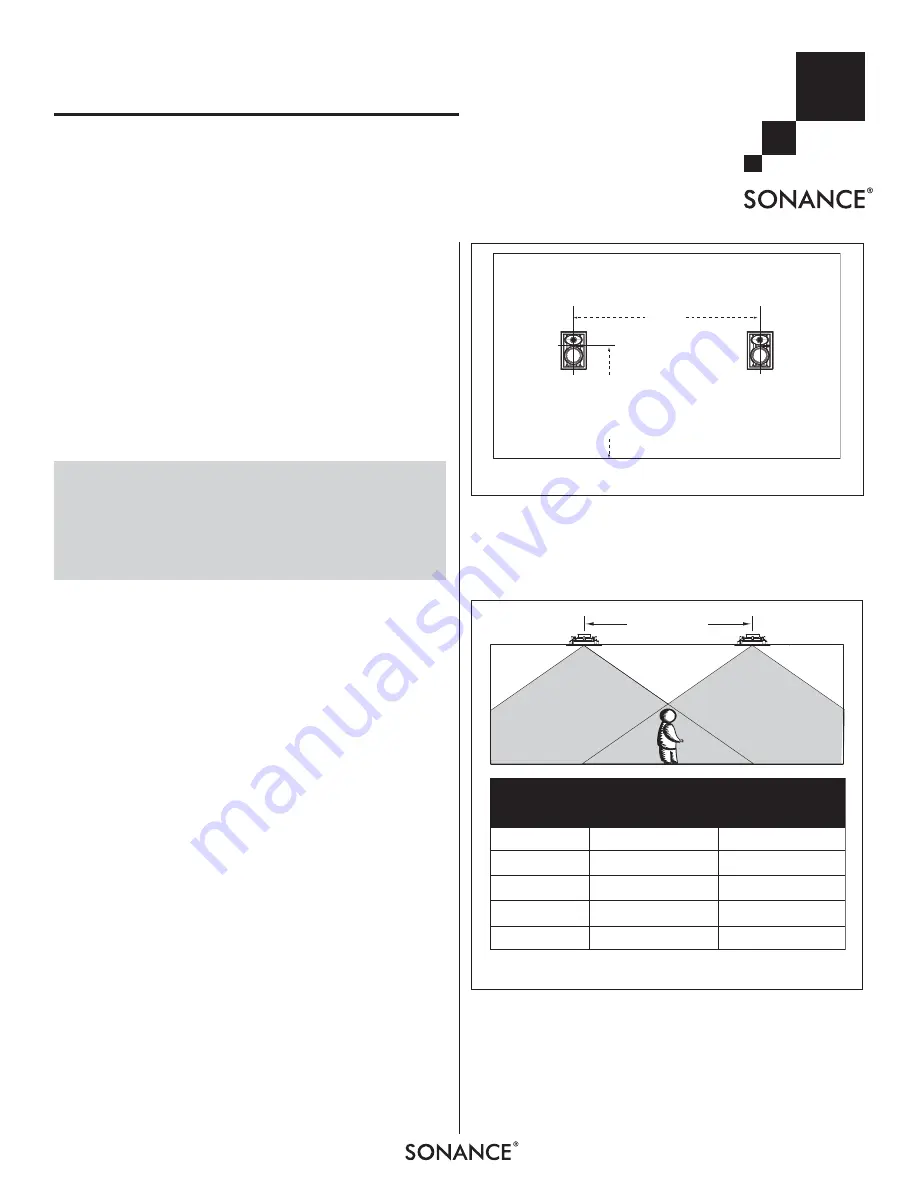 Sonance VP65 XT Скачать руководство пользователя страница 1