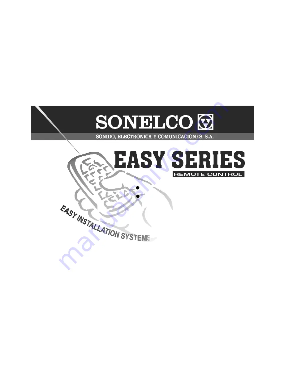 Sonelco P3670 User And Installation Manual Download Page 1