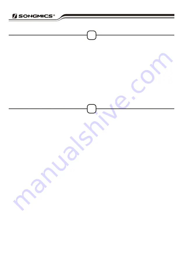 Songmics LLR04 Quick Start Manual Download Page 3