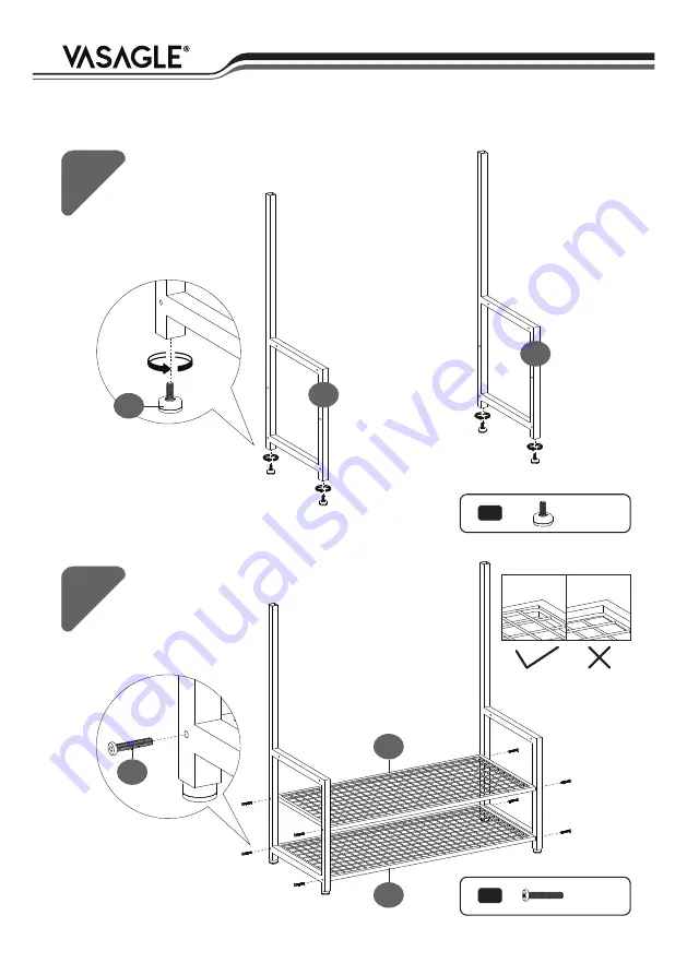 Songmics VASAGLE HSR46 Manual Download Page 8