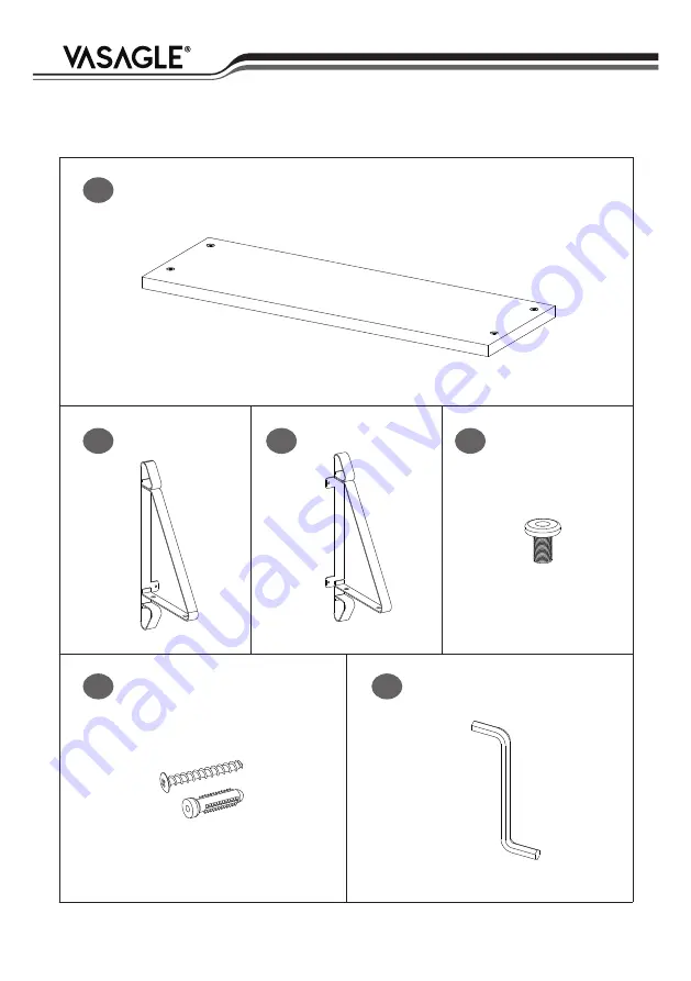 Songmics VASAGLE LCR01/001 Скачать руководство пользователя страница 5