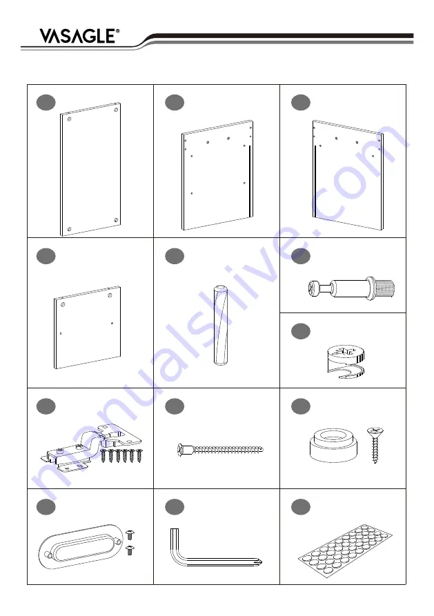 Songmics VASAGLE LHS30 Manual Download Page 9