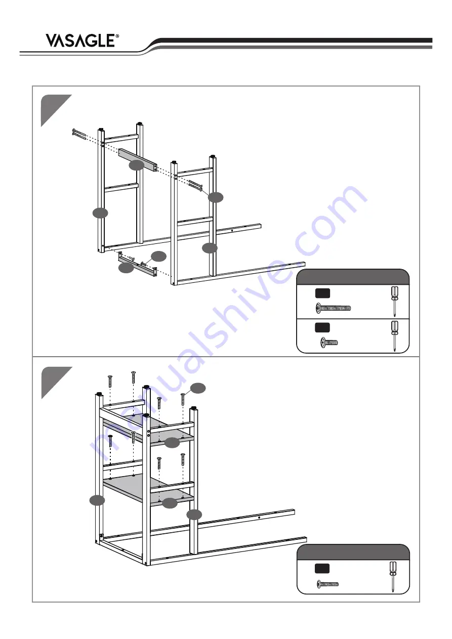 Songmics VASAGLE LWD72 Manual Download Page 10