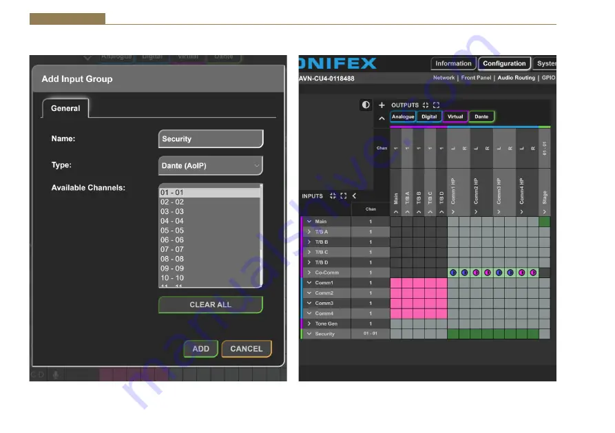 Sonifex AVN-CU2-DANTE Скачать руководство пользователя страница 24