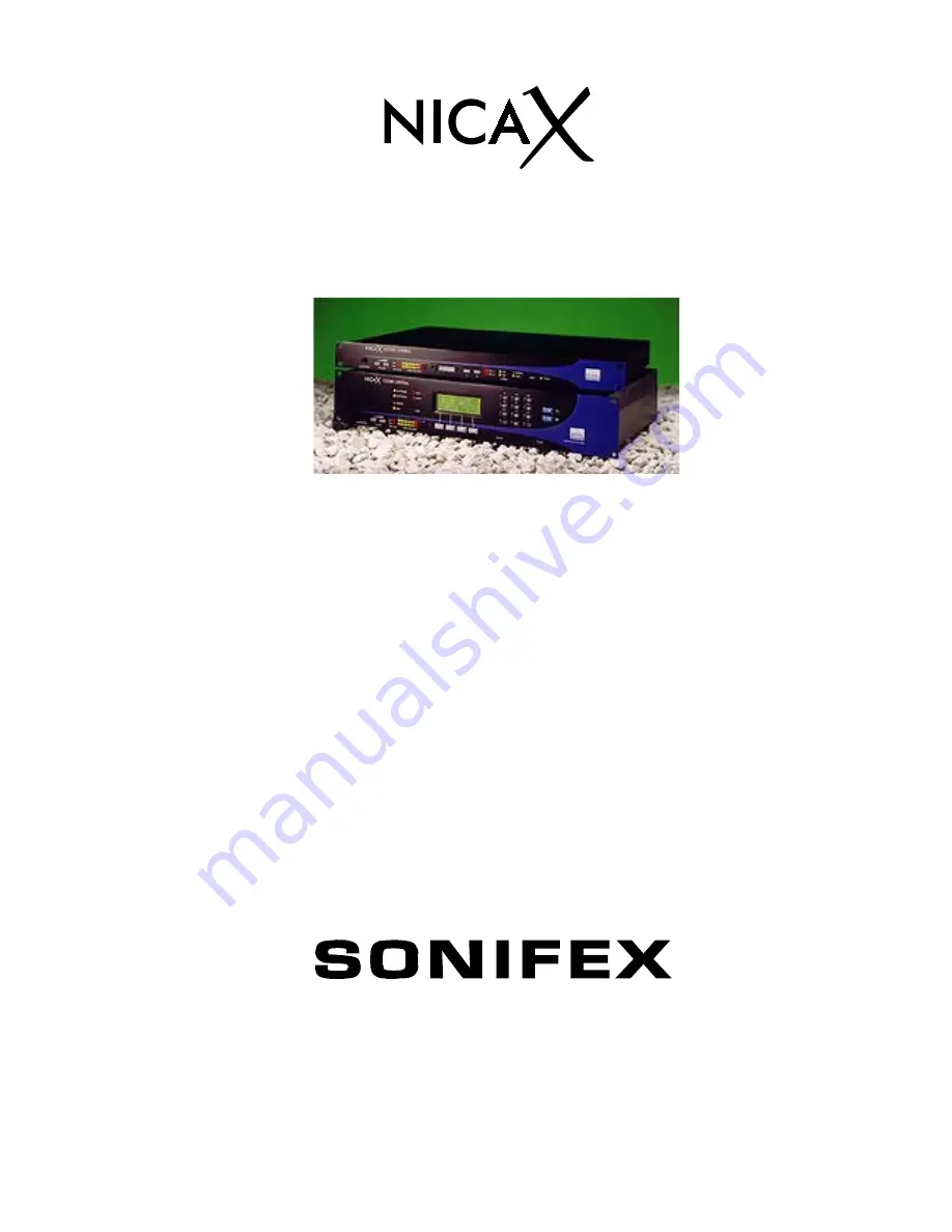 Sonifex NICA X Reference Manual Download Page 1