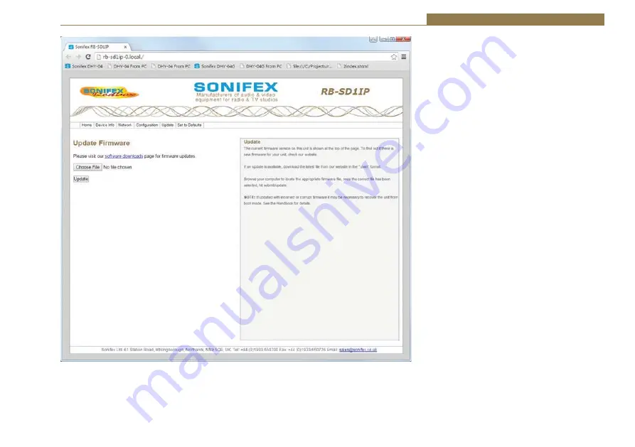 Sonifex RB-SD1IP Скачать руководство пользователя страница 33