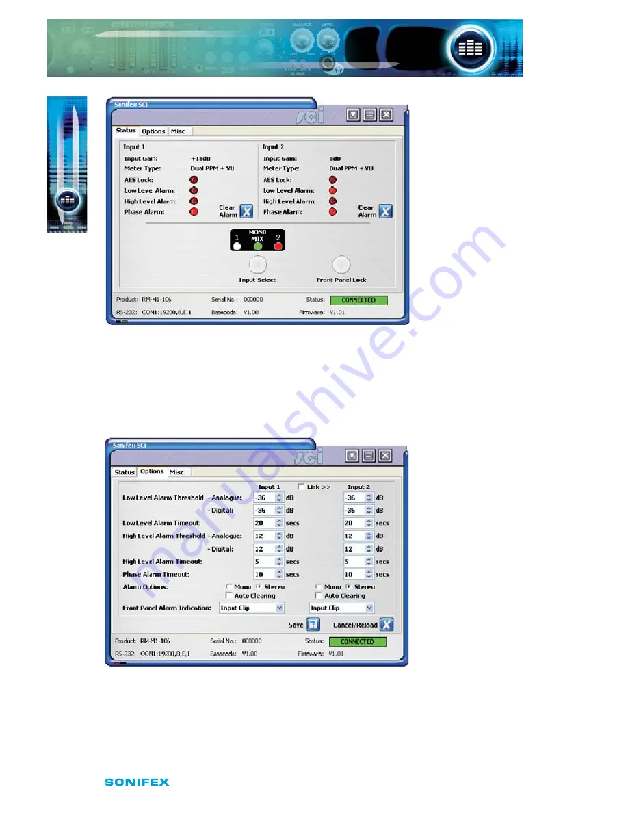 Sonifex Reference Monitor Meters Скачать руководство пользователя страница 28